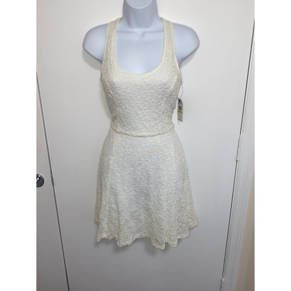 JESSICA SIMPSON BEIGE LACE DRESS MEDIUM